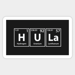 Hula (H-U-La) Periodic Elements Spelling Sticker